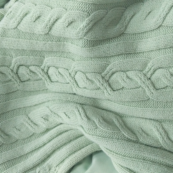 Women's small mint green sweater and reversible vest - Picture 12 of 12